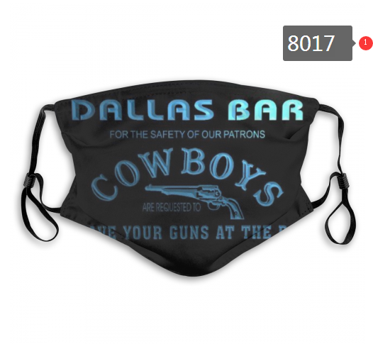 NFL 2020 Dallas Cowboys #3 Dust mask with filter->nfl dust mask->Sports Accessory